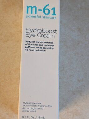 NIB m-61 powerful skincare Hydraboost Eye Cream .5 fl oz/15ml